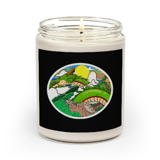 Dragon In Great Wall China Scented Candles