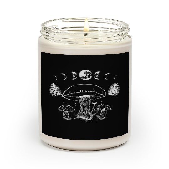 Mushroom Aesthetic Cute Fungi Lover Cottagecore Scented Candles