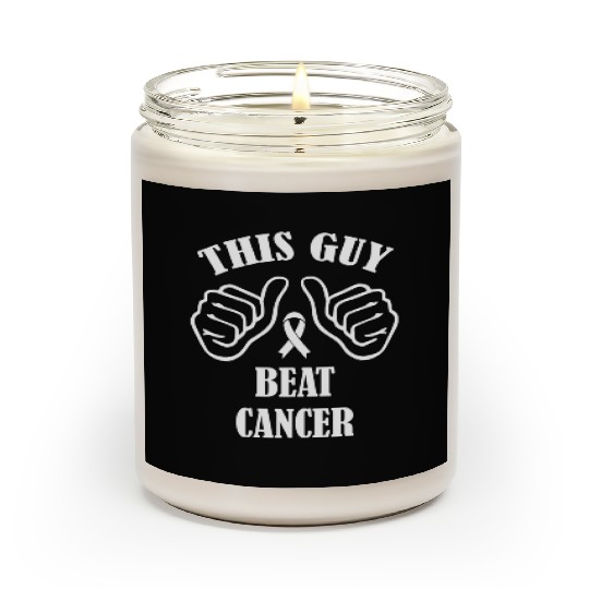 This Guy Beat Cancer Scented Candles