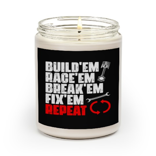 Funny Car Racing Automobiles For An Auto Racer Scented Candles