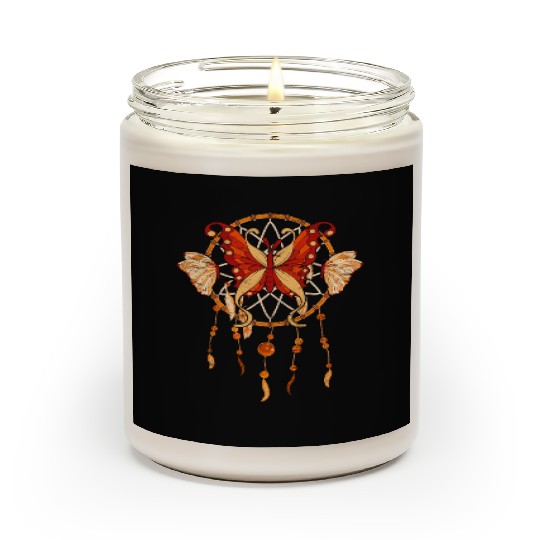 Feathers Vintage Butterfly Gift Dream Catcher Scented Candles