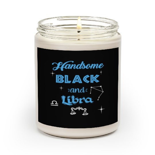 Handsome Black Libra Scented Candles