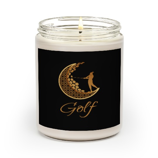Golf In Gold Moon Scented Candles