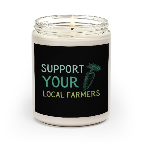 Support Local Farmers Carrot Scented Candles