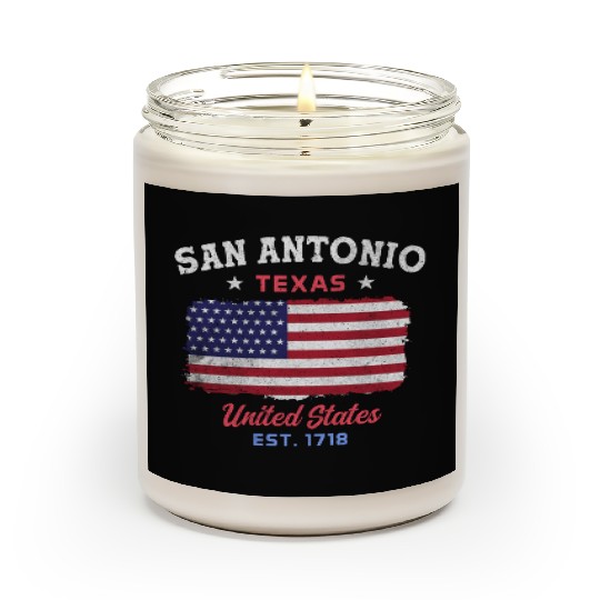 San Antonio Texas est 1718 Design for proud San Scented Candles