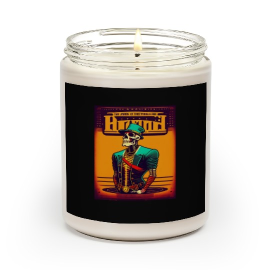 Run skull punk rock Scented Candles