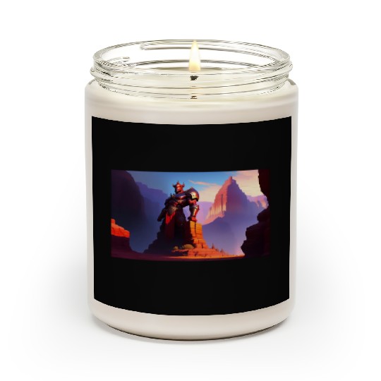 Khorne statue in the depths of the grand canyon Scented Candles