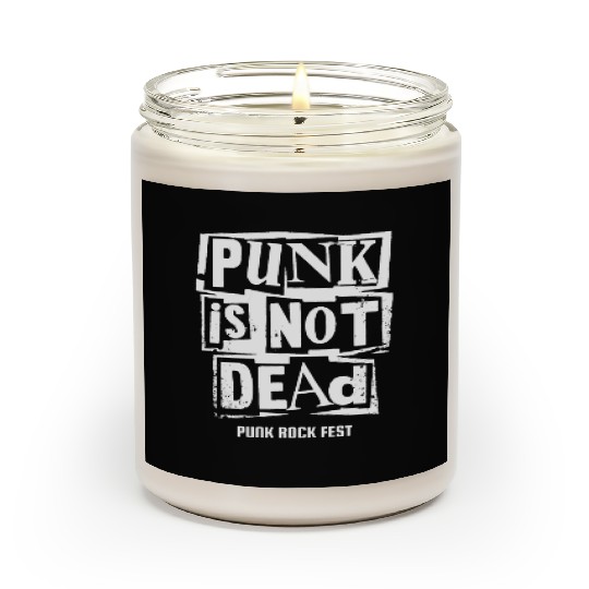 punk rock music dead Scented Candles