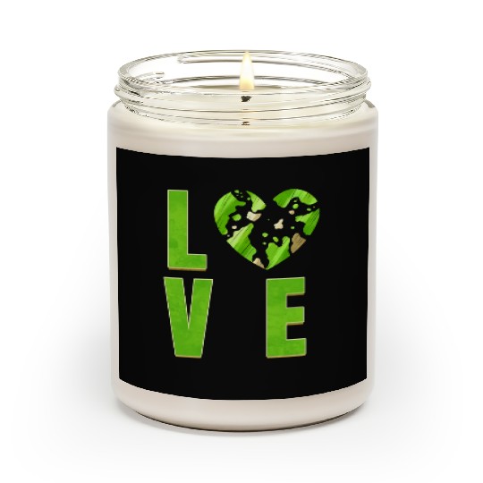 I Love My Planet I Love The Earth Day Scented Candles