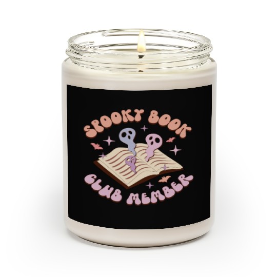 Spooky Book Club Member, Happy Halloween Day Scented Candles