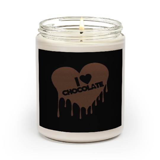 I Love Chocolate Candy Heart Lover Scented Candles