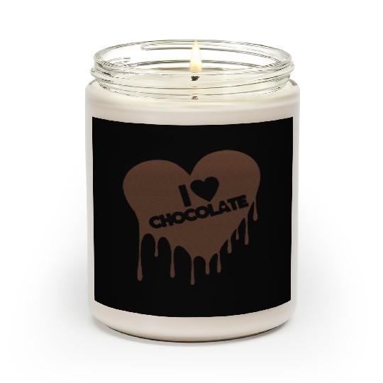 I Love Chocolate Candy Heart Lover Scented Candles