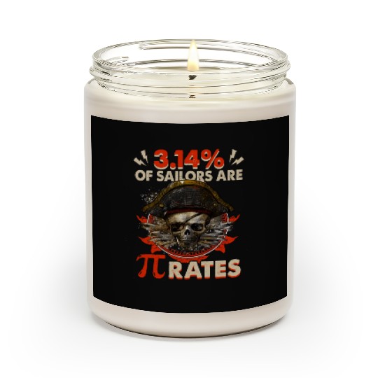 Pi Day Pirate 3 14 Math Geek Teacher Celebrate Scented Candles