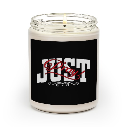 Just Pray Love Jesus Christian Christmas Scented Candles