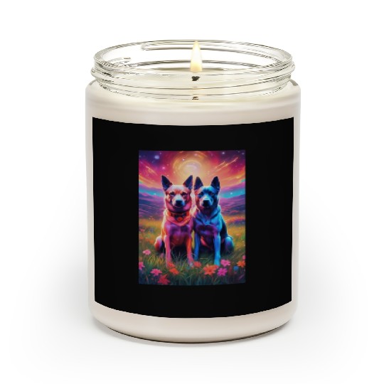 two dogs portrait lushill style artgerm and james Scented Candles