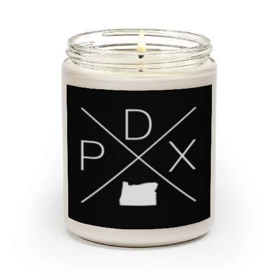 Portland Cross White Portland Oregon Scented Candles