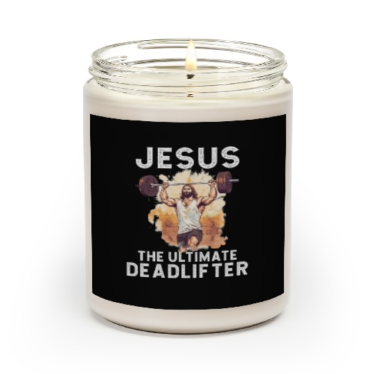 Jesus The Ultimate Deadlifted Retro Jesus Scented Candles