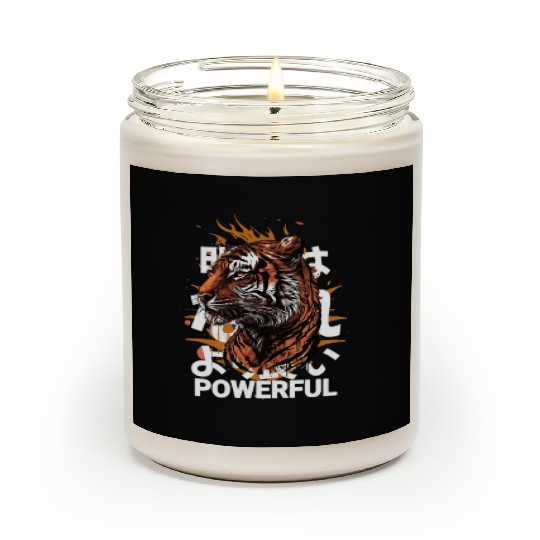Powerful of tiger: Unique Ai tiger design Scented Candles