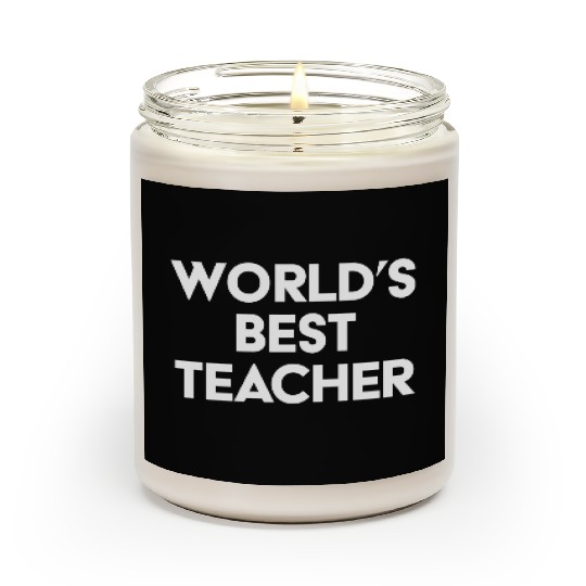 worlds best teacher Scented Candles