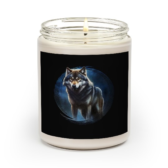 Wolf in the moonlight Scented Candles