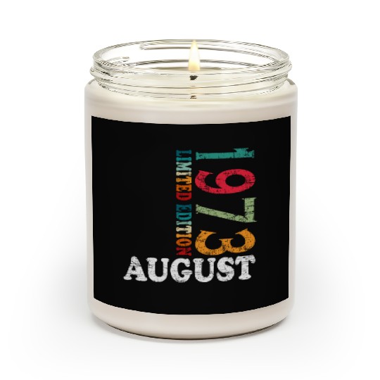 august 1973 Anniversary august 1973 august Scented Candles