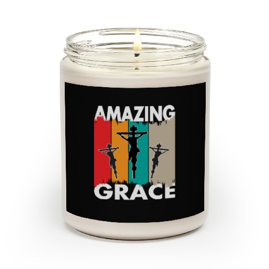 Amazing Grace Love Jesus Christian Christmas Scented Candles