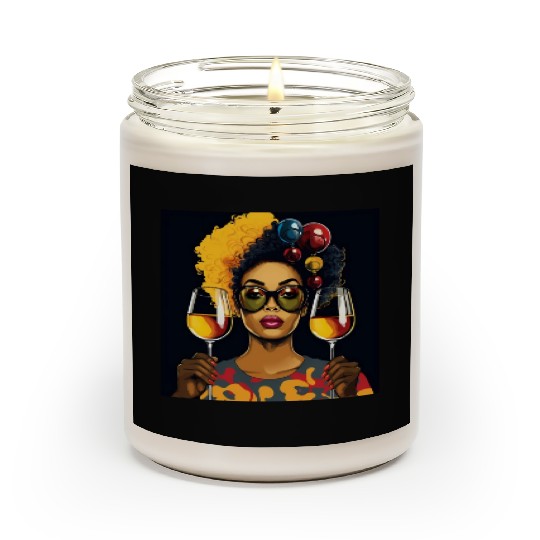 African Elegance Wine Lady Scented Candles