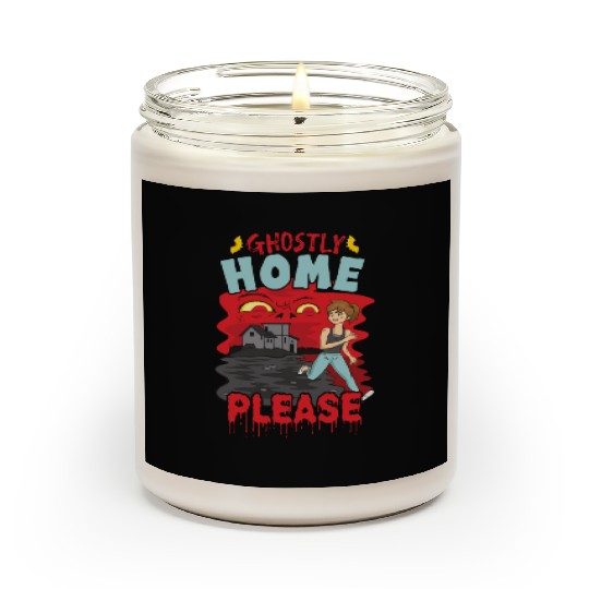 Horror Paranormal Haunted House Spooky Halloween Scented Candles