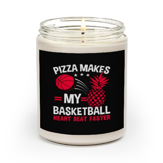 Pineapple Basketball Tropical Fruit Summer Sport Scented Candles