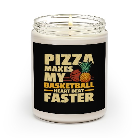 Pineapple Basketball Tropical Fruit Summer Sport Scented Candles