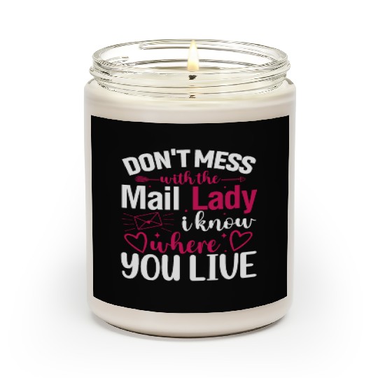 Postal Worker Scented Candles Funny Mail Carrier Mail Lady Pos