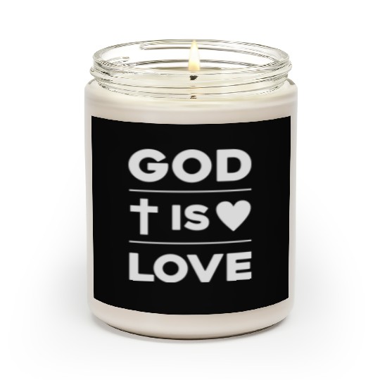 God Is Love Love Jesus Christian Christmas Scented Candles