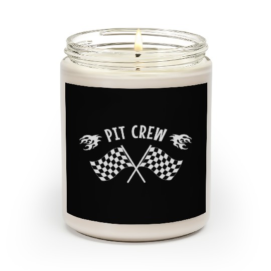 Pit Crew Racing Mechanic Car Parts Race Track Scented Candles