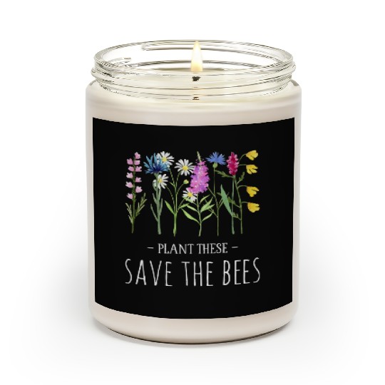 Plant These Save The Bees Colorful Wildflowers Scented Candles