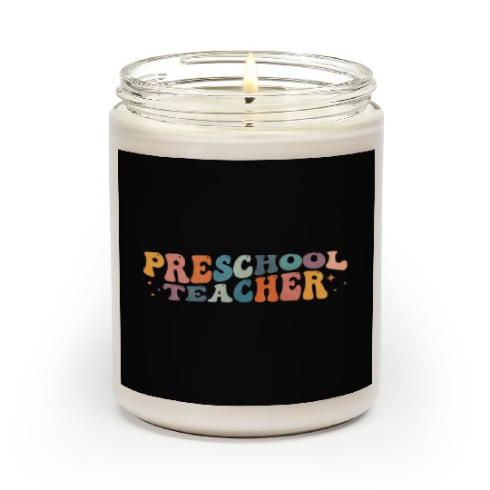 Groovy Preschool Teacher Kindergarten Teaching Scented Candles