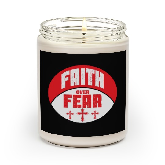 Faith Over Fear Love Jesus Christian Christmas Scented Candles