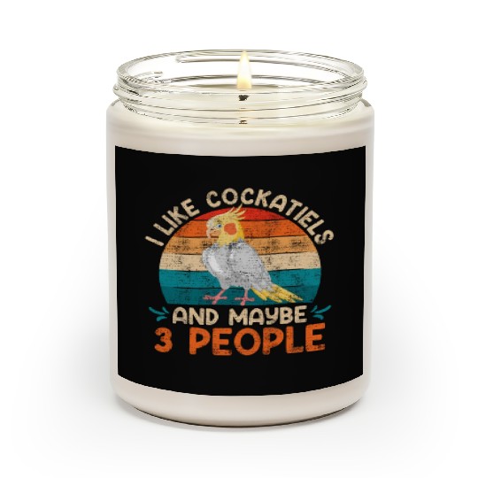 Parakeets I like Cockatiels Bird lovers Scented Candles