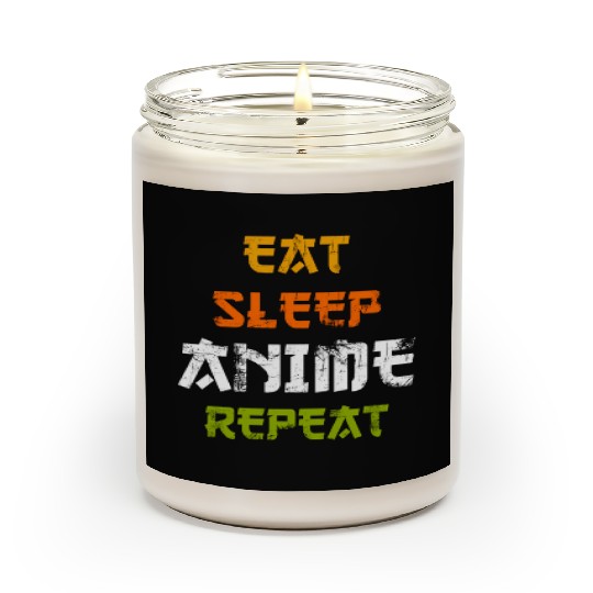 Eat Sleep Anime Repeat Japanese Ga Japan Scented Candles