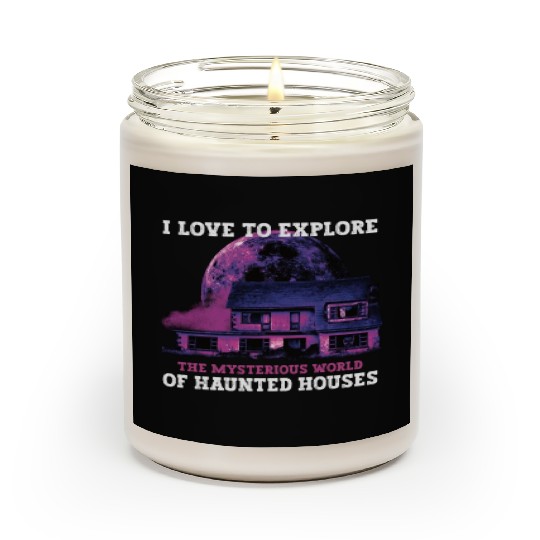 Horror Paranormal Haunted House Spooky Halloween Scented Candles