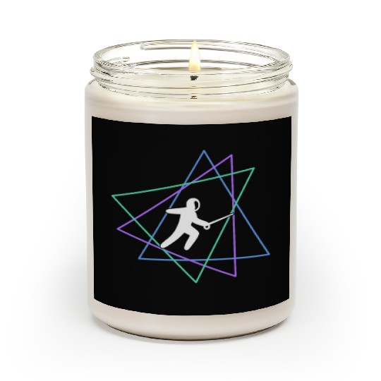 Geometric Fencing Duel Scented Candles