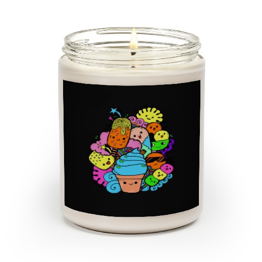 Multi Colorful Sweet Gang Scented Candles