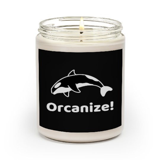 Orcanize Funny Team Orca Killer Whale Lover Gift Scented Candles