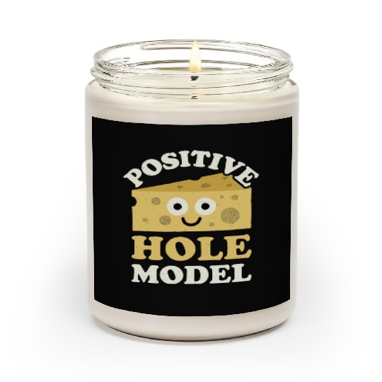 Positive Hole Model Swiss Cheese Lover Scented Candles