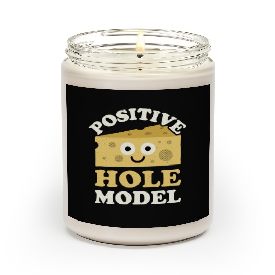 Positive Hole Model Swiss Cheese Lover Scented Candles