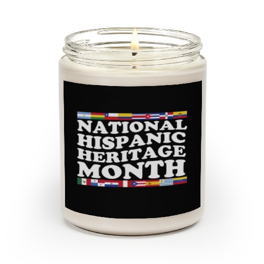 Hispanic Heritage Month National Latino Countries Scented Candles