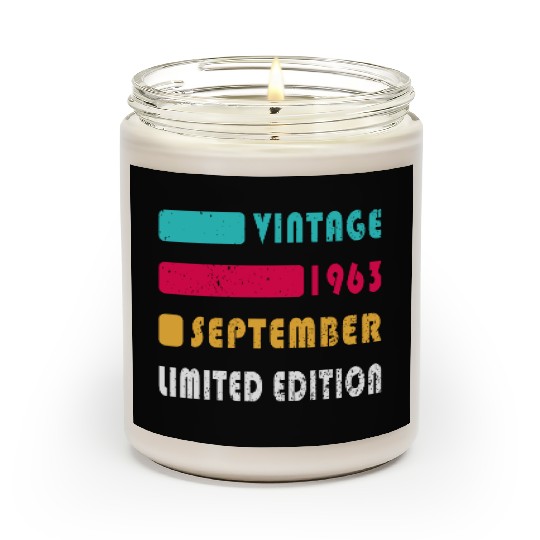 september 1963 Anniversary september 1963 septembe Scented Candles