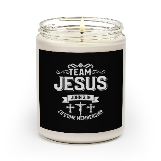 Team Jesus Love Jesus Christian Christmas Scented Candles