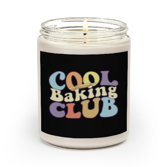 Cool Baking Club Baker Team Pastry Chef Squad Scented Candles