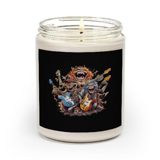 Monsters of Rock and Roll for Music enthusiasts Scented Candles