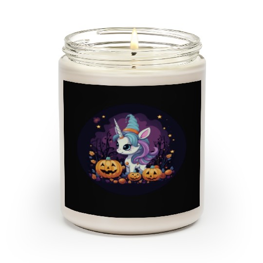 Halloween Unicorn: Midnight Sunset & Witch's Hat Scented Candles